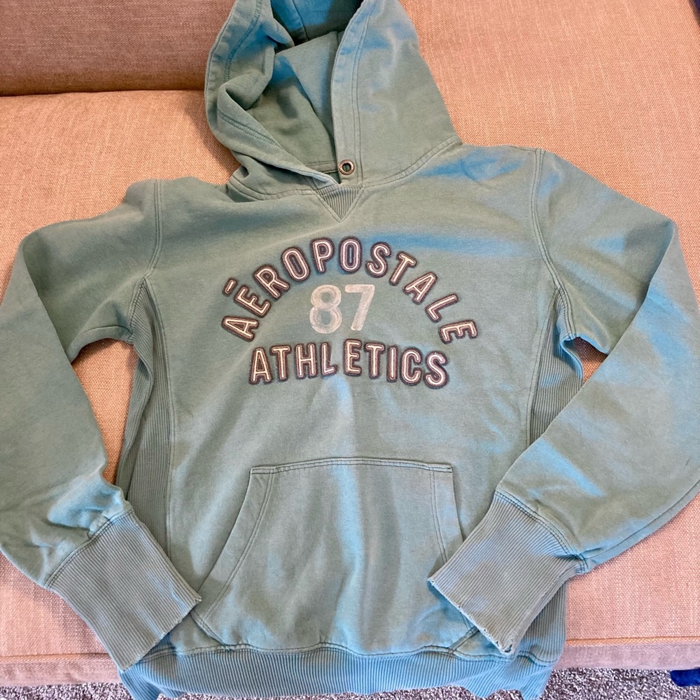 Aeropostale athletics hoodie sweatshirt - teal
